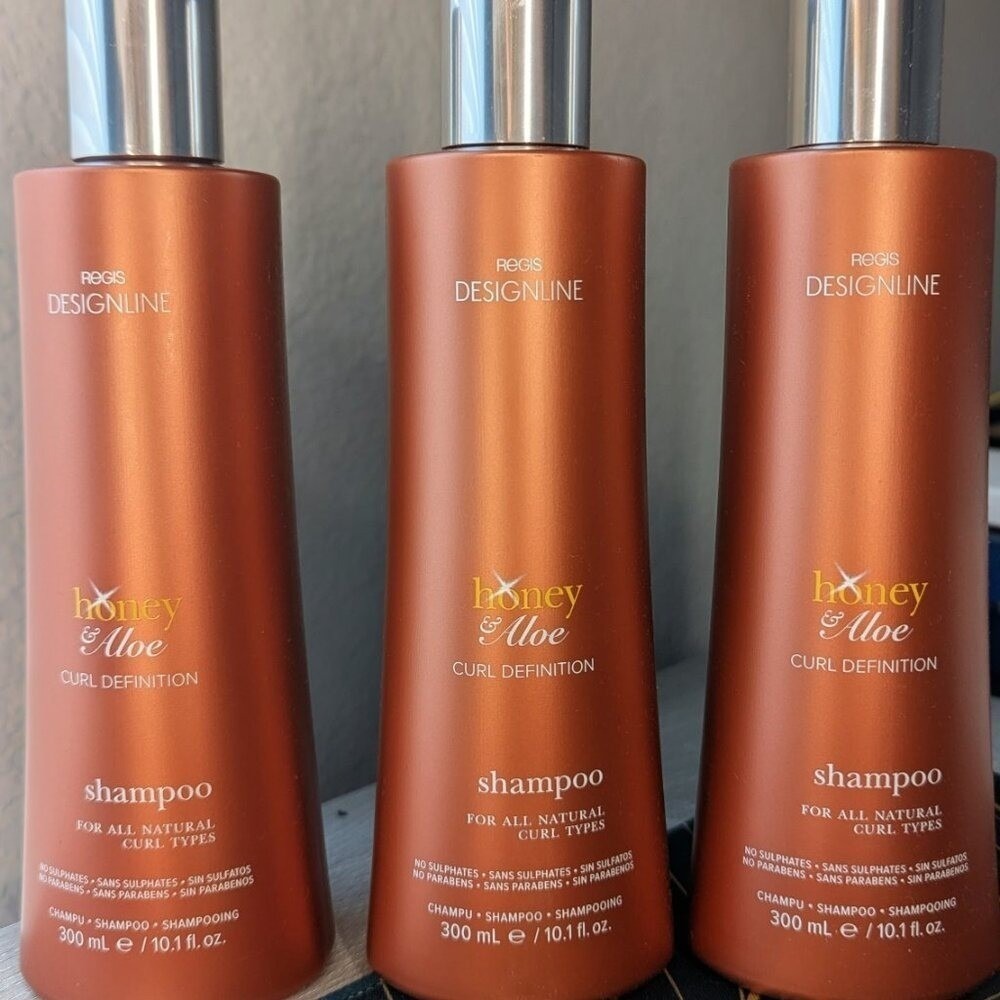 Regis Designline Honey & Aloe Curl Definition Shampoo Set of 3 10.1oz NEW